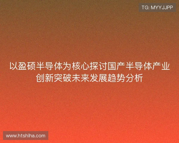 以盈硕半导体为核心探讨国产半导体产业创新突破未来发展趋势分析